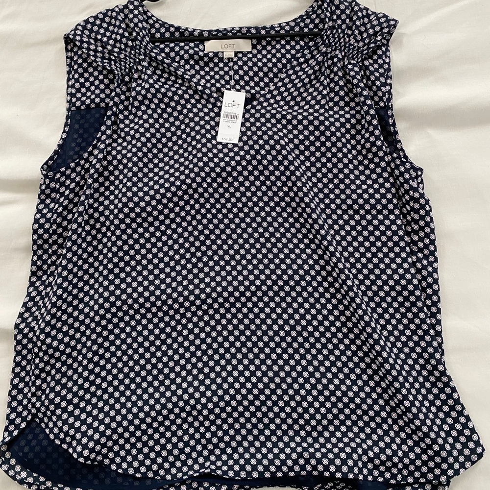 Sleeveless Loft blouse - NWT